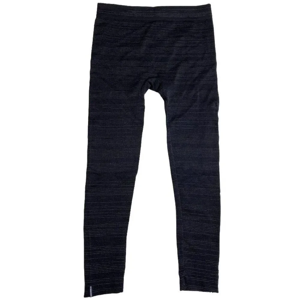 Nautica Black Gray Stripe Leggings Sz L/XL‎